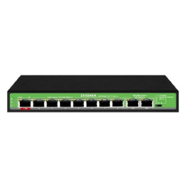 Digma DSP208F-2F-T120 Коммутатор V1 L2 10х100Мбит/с 8PoE 8PoE+ 120W неуправляемый
