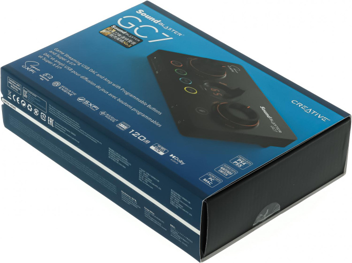 Звуковая карта USB Creative Sound BlasterX GC7,  7.1, Ret [70sb185000000]