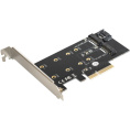 Exegate EX283713RUS Переходник EXE-509 M.2 B key + M.2 M Key - PCI-Ex4/SATA