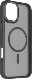 Чехол для смартфона Momax CaseForm Play для iPhone 16 Plus Черный CPAP24LD совместимость с MagSafe, защита камеры, поддержка беспроводной зарядки, матовая поверхность, материал: поликарбонат