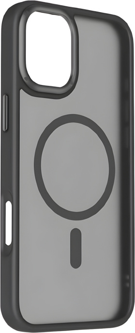 Чехол для смартфона Momax CaseForm Play для iPhone 16 Черный CPAP24SD совместимость с MagSafe, защита камеры, поддержка беспроводной зарядки, матовая поверхность, материал: поликарбонат