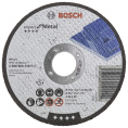 Отрезной круг Bosch 115х2.5х22.23мм Expert for Metal 2.608.600.318 для малых угловых шлифовальных машин со стандартной стопорной гайкой, прямой, стекловолоконная сетка, посадочный диаметр: 22,23 мм
