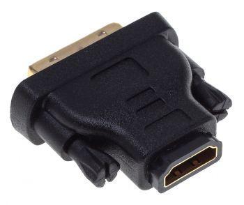Адаптер Buro DVI-D m - HDMI f , GOLD , черный [bhp ret ada_hdmi-dvi]