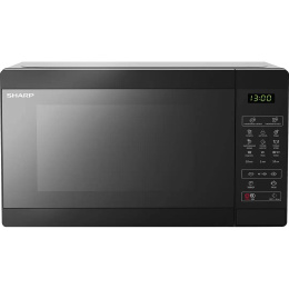 Микроволновая печь Sharp 20 л, 800 Вт, переключатели - сенсор, гриль, дисплей, 44 см x 25.8 см x 32.4 см,черный цвет R6800RK