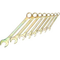 Rexant 12-5842-2 Набор ключей комбинированных 8-11, 13, 14, 17, 19мм , 8 шт, желтый цинк