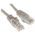 Патч-корд Bion [BPC-U5E101-1.5M] U/UTP, Cat.5e, AWG 26 7/0,16мм , CCA, многожильный, PVC, 1,5м, серый