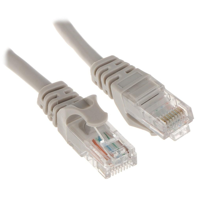 Патч-корд Bion [BPC-U5E101-1.5M] U/UTP, Cat.5e, AWG 26 7/0,16мм , CCA, многожильный, PVC, 1,5м, серый