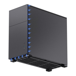 Корпус без блока питания Case JONSBO D41 STD, Midi-Tower, TG, no fan, 1xUSB-A 3.2 + 1xUSB-C 3.2, ATX, mATX Black (D41 STD Black)
