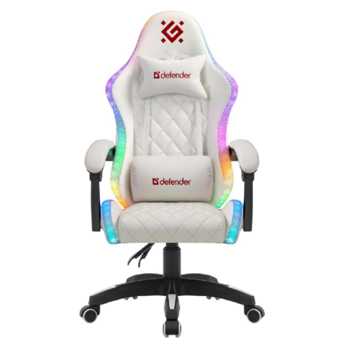 Игровое кресло Energy Белый,RGB,класс 4,PU DEFENDER 64557