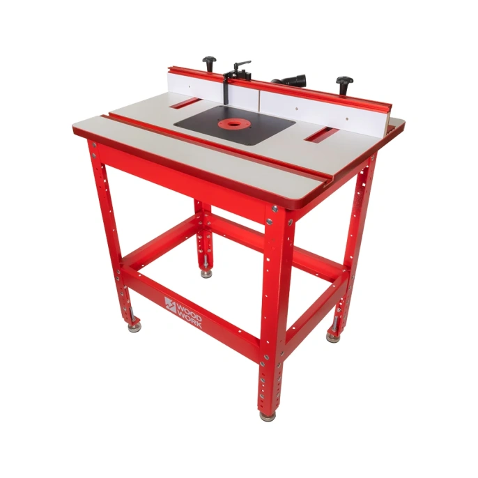 Фрезерный стол: подстолье -1/3, столешница -2/3, параллельный упор -3/3 WOODWORK PRS-801