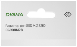 Радиатор для SSD Digma DGRDRM2B черный металл Ret