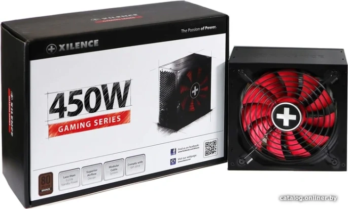 Блок питания Xilence XP450R10 450W Gaming series 80 Bronze