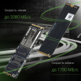 SSD накопитель Digma Mega S3 DGSM3512GS33T 512ГБ, M.2 2280, PCIe 3.0 x4,  NVMe,  M.2,  rtl