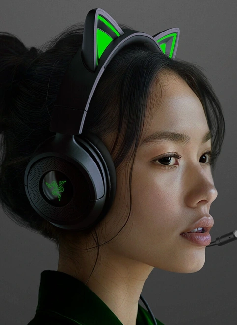 Razer обновила серию наушников Kraken Kitty с кошачьими ушками
