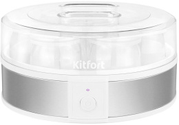 Йогуртница KitFort КТ-6405 серебристый