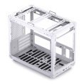 Корпус без блока питания Case JONSBO C6 MAX Handle, Mini-Tower, TG, no fan, 1xUSB-A 3.0 + 1xUSB-C 3.1, mATX, mITX White (C6 MAX White)