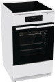 Электрическая плита Gorenje GEIT5C60WPG, стеклокерамика, электрическая, без крышки, белый