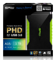 1ТБ Внешний диск HDD Silicon Power Armor A15, USB 3.0, черный [sp010tbphda15s3k]