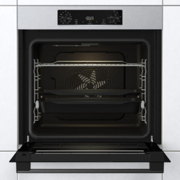 Духовой шкаф электрический Gorenje BOSB6737E06X,  77л,  дверца с 2 стеклами,  нержавеющая сталь/черный