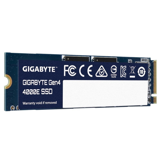 Твердотельный накопитель SSD Gigabyte M.2 2280 500GB Gen4 4000E SSD PCI Express 4.0x4, NVMe 1.4, 3600/3000, MTBF 1.5M, 3D NAND, 300TBW, RTL G440E500G