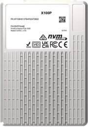 твердотельный накопитель PHISON SSD X100P 3840GB NVMe U.3 15mm PCIe NVMe Gen4 1x4 R7400/W6900MB/s 3D TLC 1750K/190K IOPS 1DWPD single port SSD Enterprise Solid State Drive, 1 year, OEM XP106H013T84P024T0900