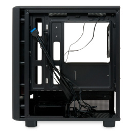 Корпус без блока питания/ Case HSPD M310, Mesh Mini-tower, Black, TG, 0.4 SPCC, 3x120mm ARGB Orbis F1 mATX, mITX 180/280/160mm 1x2.5", 1x3.5", 4xPCI 2xUSB-A 3.0 452x277x418mm (M310-TGBK-ARGB)