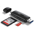 Кардридер многофункциональный UGREEN CM304 (80191) Multifunction USB-C +USB TF/SD 3.0 Card Reader. Цвет: черный