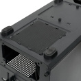 Корпус без блока питания Case HSPD M331, Mesh Mini-tower, Black, TG, 0.4 SPCC, no fans mATX, mITX 175/329/170mm 1x2.5", 2x3.5", 4xPCI 1xUSB-A 3.0, 1xUSB-A 1.0 370x220x408mm (M331-TGBK)