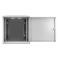 Шкаф телекоммуникационный 19" настенный 12U ExeGate EC-WM-12U.600.M.GREY 19”, 12U, 600x600x635mm ШхГхВ , передняя дверь металл, съемные боковые панели, пыле- и влагозащита IP23, светло-серый RAL 7035 EX298616RUS
