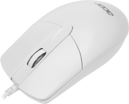 Мышь проводная Acer OMW300, оптическая, USB, 1200dpi, белый [zl.mcecc.01v]