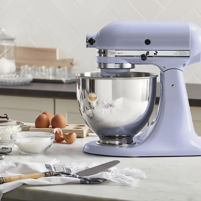 Миксер KitchenAid настольный с откидным блоком Artisan 4.8 л цвет лавандовый