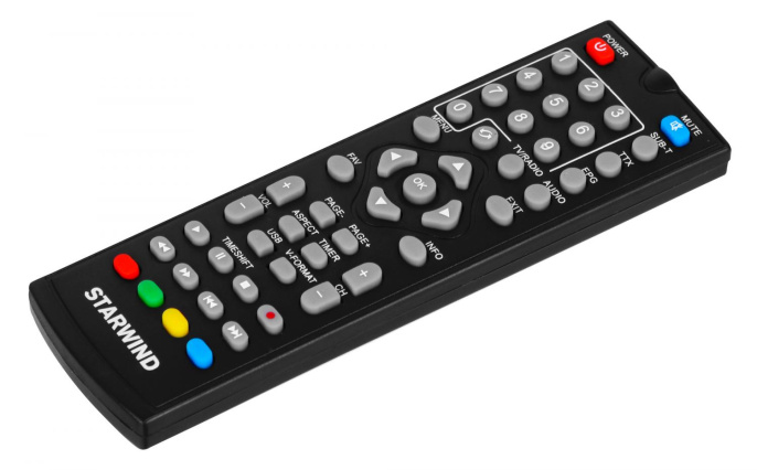 Ресивер DVB-T2 STARWIND CT-160,  черный