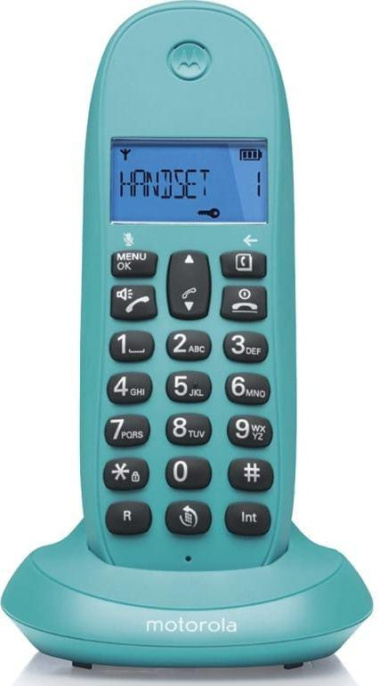 Радиотелефон Motorola C1001LB+, бирюзовый [107c1001turques]