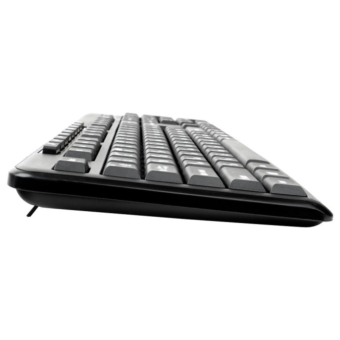 Клавиатура Gembird KB-8440M,{USB, черный, 113 клавиш, 9 кнопок управления мультимедиая, кабель 1,5м}