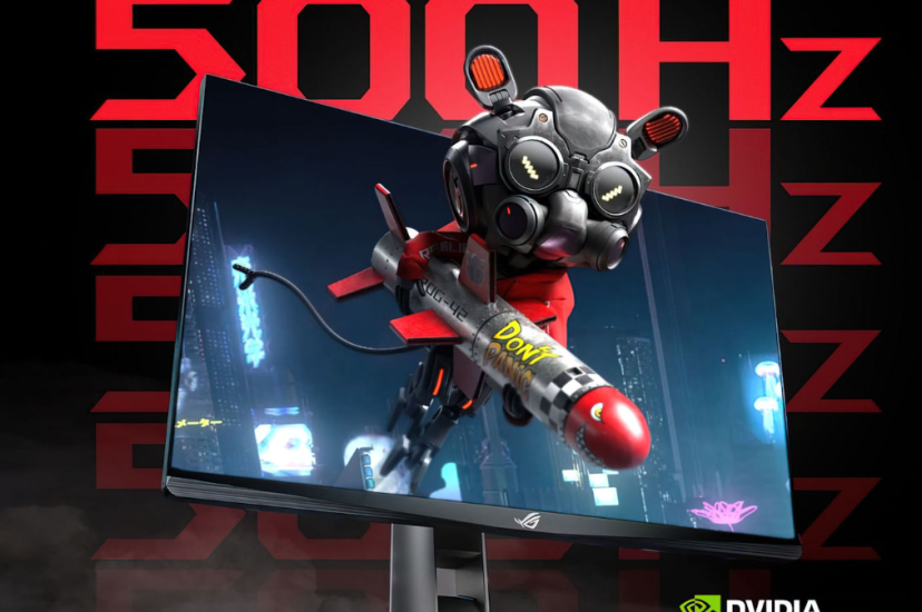 NVIDIA совместно с  ASUS представили ROG Swift 500Hz — первый в мире игровой монитор с частотой обновления 500 Гц