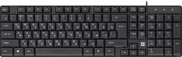 Клавиатура проводная DEFENDER Accent Акцент SB-720 черный USB, 102 клавиши, водостойкая 45720