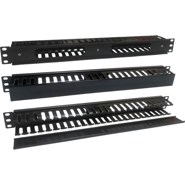 Кабельный органайзер гориз. Lanmaster (TWT-ORG1U/24-CVP) гребенка 1U шир.:19" глуб.:50мм