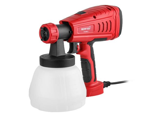 Краскораспылитель электрический WORTEX LX PS 0845-1 в кор. 550 Вт, 800 мл/мин, 1.3 л бак 0333222