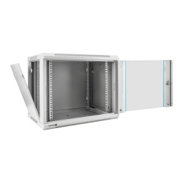 Шкаф телекоммуникационный 19" настенный 9U ExeGate EC-WM-9U.450.G.GREY (19”, 9U, 600x450x500mm (ШхГхВ), передняя дверь закаленное стекло, съемные боковые панели, пыле- и влагозащита IP23, светло-серый RAL 7035) EX298601RUS