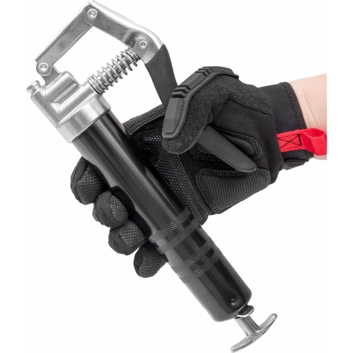 Профессиональный плунжерный шприц Inforce с быстросъёмом мини для густой смазки шланг+трубка 300атм, 150см3 08-09-16