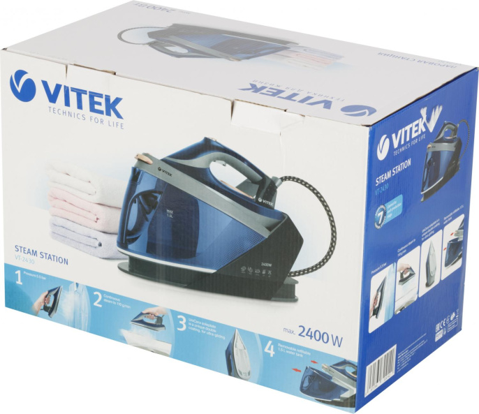 Парогенератор Vitek Metropolis 2430-VT-01 2400Вт синий/черный