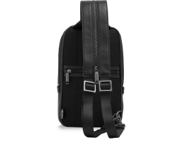 Рюкзак слинг мужской The Bridge Ludovico 053126LZ/7R черный натур.кожа