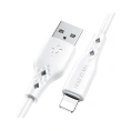 USB кабель Borofone bx48 lightning 8-pin, 1м, 2.4a, pvc белый 0L-00050239