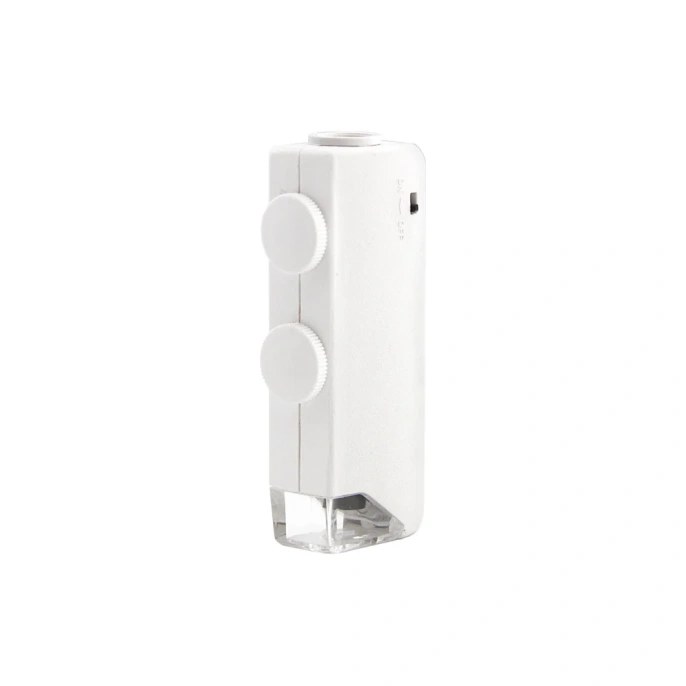 Мини-микроскоп 160х-200х, LED подсветка, футляр