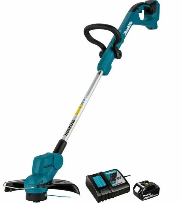 Триммер электрический Makita DUR193RF,  аккумуляторный,  18В,  3Ач,  с 1 АКБ, с ЗУ