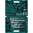 Универсальный набор инструмента KRAFTOOL Extrem-76 76 предм., (1/2"+3/8"+1/4") 27889-H76