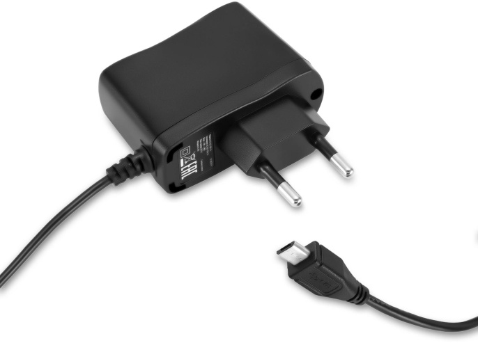 Сетевое зарядное устройство Buro XCJ-021-EM-1A, microUSB, 5Вт, 1A, черный