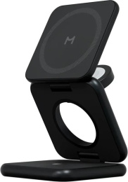 Беспроводное зарядное устройство MAGSSORY fold pro,  USB-C, 23Вт, 3A, черный [wch063b]