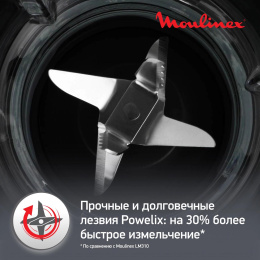 Блендер Moulinex Blendforce LM458810, стационарный, черный