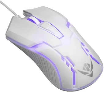 Мышь MOG-05U WHITE Nakatomi Gaming - игровая, 4 кнопки ролик, 7-ми цветная подсветка, USB, белая